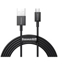 Baseus Superior MicroUSB Snel Opladen Datakabel - 1m - Zwart