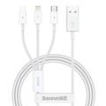Baseus Superior Series 3-in-1 Snellaadkabel - 1m, 3.5A