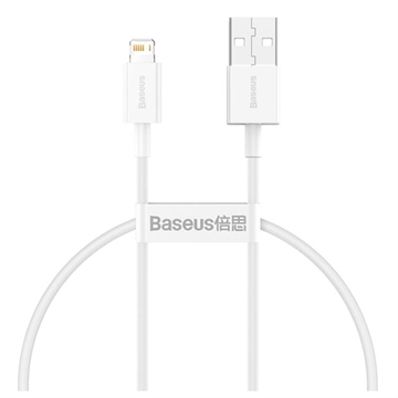 Baseus Superior Series Lightning Kabel - 0.25m - Wit