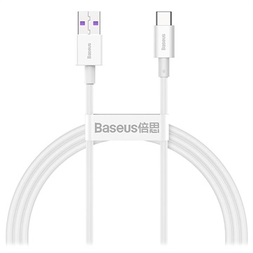 Baseus Superior Series USB-C Data & Oplaadkabel - 66W, 1m - Wit