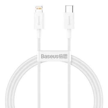 Baseus Superior-serie USB-C / Lightning-kabel - 1m, 20W - Wit