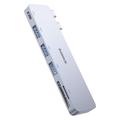 Baseus UltraJoy 6-poorts USB-C hub - 3x USB-A, USB-C, Micro SD/TF kaartsleuven