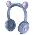 Bear Ear Bluetooth Koptelefoon BK7 met LED (Geopende verpakking - Uitstekend) - Blauw