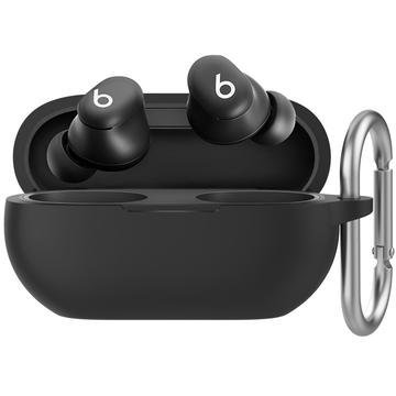 Beats Studio Buds+ AhaStyle WG157 Silicone Hoesje met Karabijnhaak - Zwart