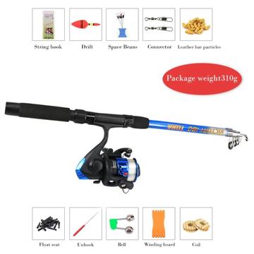 Beginner visset met telescopische hengel en reel