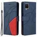 Bi-Color Series Samsung Galaxy A12 Wallet Case