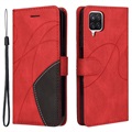 Bi-Color Series Samsung Galaxy A12 Wallet Case