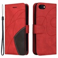 Bi-Color Series iPhone 7/8/SE (2020) Wallet Case - Rood