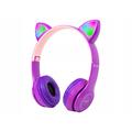 Blow LED Ears draadloze koptelefoon voor kinderen met Bluetooth 5.0 - Paars