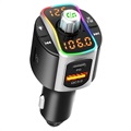 Bluetooth FM Transmitter & Snelle Autolader met LED-licht BC67