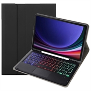 Samsung Galaxy Tab S10 Lite/S10 FE/S9 FE/S9 Bluetooth Toetsenbordhoes - Zwart