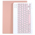 Xiaomi Pad 5/Pad 5 Pro Bluetooth Toetsenbord Hoesje - Roze