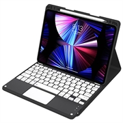 iPad Air 13 2026/2025/2024/iPad Pro 12.9 2022/2021/2020/2018 Bluetooth Toetsenbordhoes - Zwart