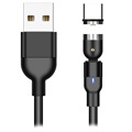 Gevlochten Roterende Magnetische Usb Type-C Kabel - 2m