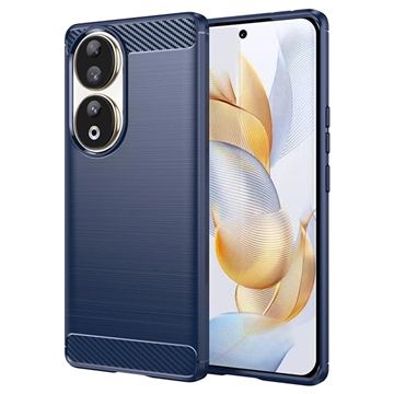 Honor 90 Geborsteld TPU Hoesje - Koolstofvezel