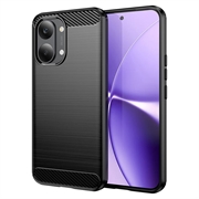 Xiaomi Redmi Turbo 5 Max/Poco X8 Pro Max Geborsteld TPU Hoesje - Koolstofvezel - Zwart