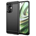 OnePlus Nord CE 3 Lite/N30 Geborsteld TPU Hoesje - Koolstofvezel - Zwart