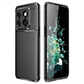 OnePlus 10T/Ace Pro Brushed TPU Case - Carbon Fiber - Zwart