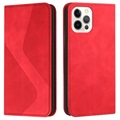 Business Style iPhone 13 Pro Portefeuille Hoesje - Rood