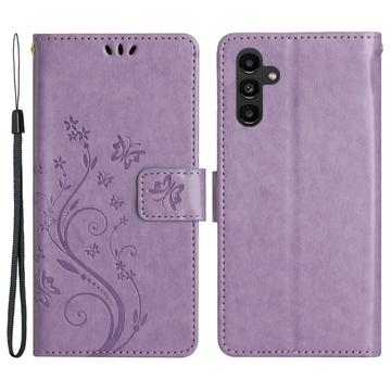 Samsung Galaxy A54 5G Butterfly Series Wallet Hoesje - Lilla