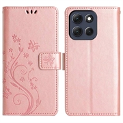 Motorola Moto G86 Butterfly Series Portemonnee Hoesje - Rose Gold