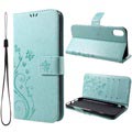 Butterfly Series iPhone XR Wallet Hoesje - Cyan