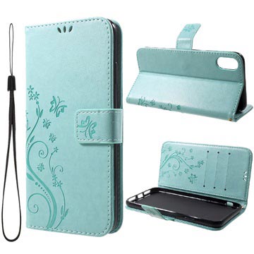 Butterfly Series iPhone XR Wallet Hoesje