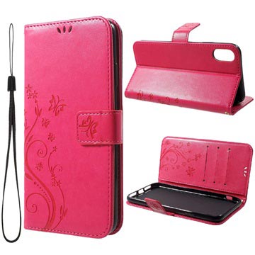 Butterfly Series iPhone XR Wallet Hoesje