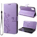 Butterfly Series iPhone XR Wallet Hoesje - Lilla