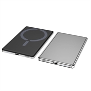 C22 Magnetische draadloze powerbank 5000mAh met 20W USB-C-snelladen - Zilver
