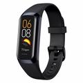 C60 1.1 inch waterdicht Smart Watch Hartslag Bloed Zuurstof Monitor Lichaamstemperatuur Detectie Fitness Tracker Sport Smart Polsband - Zwart