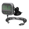 C80 6-in-1 HUD-display voor in de auto met Bluetooth 5.3 en FM-zender - Zwart