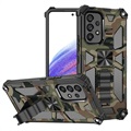 Camo Series Samsung Galaxy A53 5G Hybrid Hoesje met Standaard - Army Groen