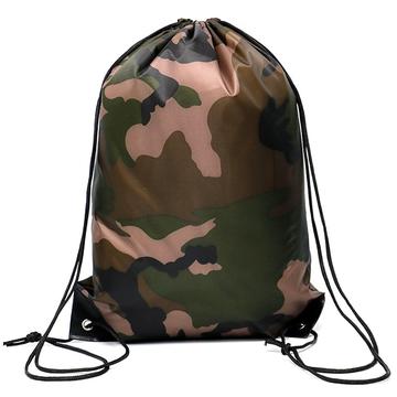 Camouflage rugzak / sporttas met koord