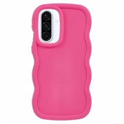 Samsung Galaxy A36/A56 Candy Color Wavy TPU hoesje - Hot Pink
