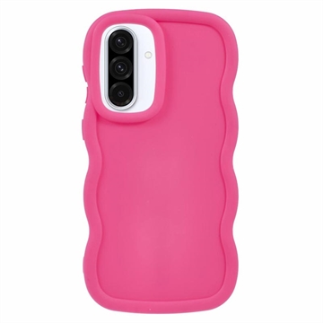 Samsung Galaxy A36/A56 Candy Color Wavy TPU hoesje - Hot Pink