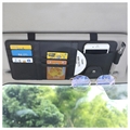 Multi-slot Car Sun Visor Organizer - Zwart