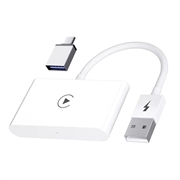 CarPlay Draadloze Adapter voor iOS - USB, USB-C - Wit