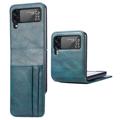 Card Series Samsung Galaxy Z Flip4 Portemonnee Hoesje - Blauw