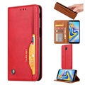 Card Set Series Samsung Galaxy J6+ Portemonnee Hoesje - Rood