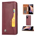 Card Set Serie Xiaomi Redmi Note 11 Pro/Note 11 Pro+ Wallet Case - Wijnrood