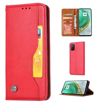 Kaartenset Serie Xiaomi Mi 10T 5G/10T Pro 5G Portefeuille Hoesje - Rood