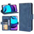 Cardholder Series Motorola Moto E20 Portemonnee Hoesje - Blauw