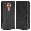 Cardholder Series Motorola Moto E7 Plus Portemonnee Hoesje - Zwart 