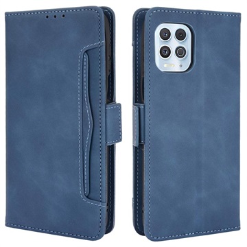 Cardholder Series Motorola Moto G100/Edge S Portemonnee Hoesje - Blauw