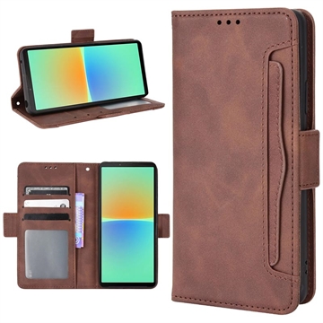 Sony Xperia 10 V Cardholder Series Portemonnee Hoesje - Bruin