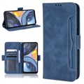 Cardholder Series Motorola Moto G22 Portemonnee Hoesje - Blauw