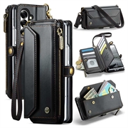 Samsung Galaxy Z Fold8 Ultra CaseMe C36 RFID-blokkerende portemonneehoes - Zwart