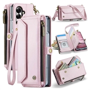 Samsung Galaxy Z Fold8 Ultra CaseMe C36 RFID-blokkerende portemonneehoes - Roze