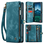 Samsung Galaxy S24 FE Caseme 008 2-in-1 Multifunctionele portemonneehoes - Blauw